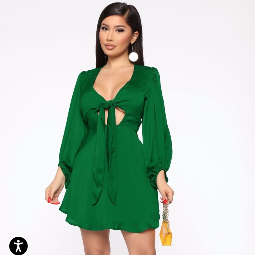 Fashion Nova Emerald Dress